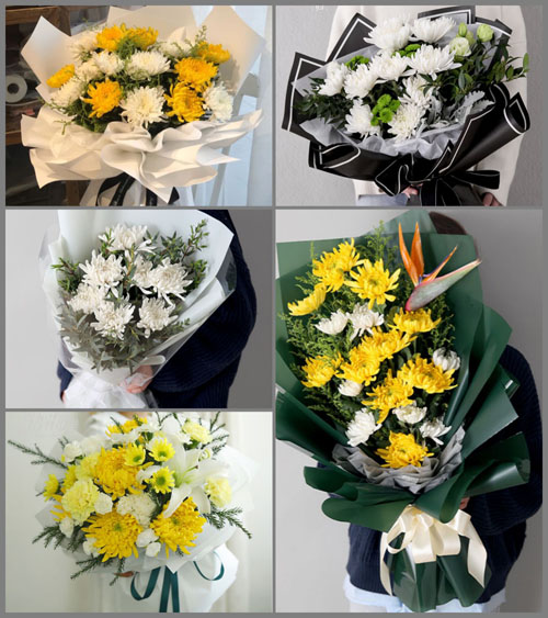 山西朔州朔城区神头镇吉庄村白事花束代送